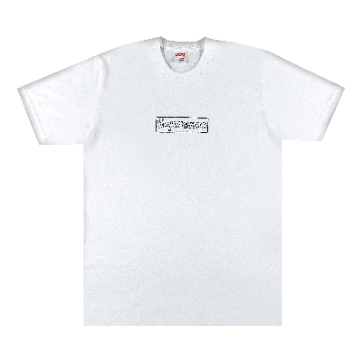 Pre-owned Supreme X Kaws Chalk Logo Tee 'white'