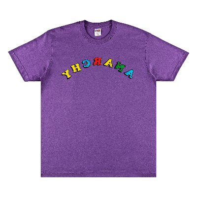 Pre-owned Supreme X Jamie Reid Anarchy Tee 'purple'