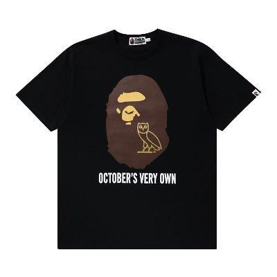Pre-owned Bape X Ovo Tee 'black'