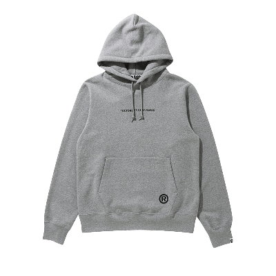 Pre-owned Bape X Ovo Pullover Hoodie 'gray' In Grey