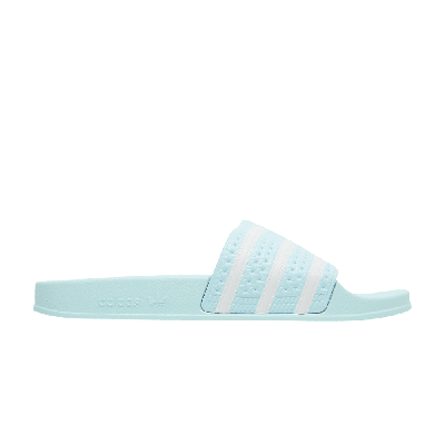 Pre-owned Adidas Originals Adilette Slide 'halo Mint' In Green