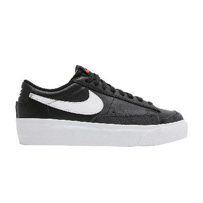 Pre-owned Nike Wmns Blazer Low Platform 'black White'