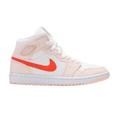 Pre-owned Air Jordan Wmns  1 Mid Se 'corduroy' In Cream