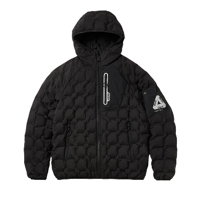 Pre-owned Palace Pertex Lighten Up Down Jacket 'black'