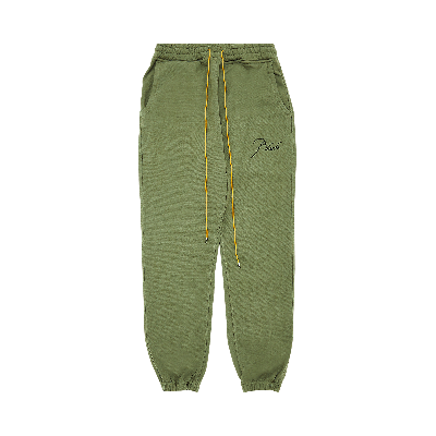 Pre-owned Rhude Sweatpant 'olive' In Green