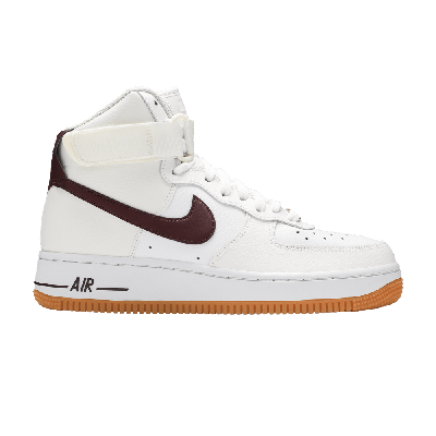 Pre-owned Nike Wmns Air Force 1 High 'white Night Maroon'