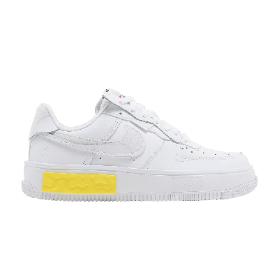 Pre-owned Nike Wmns Air Force 1 Fontanka 'white Opti Yellow'
