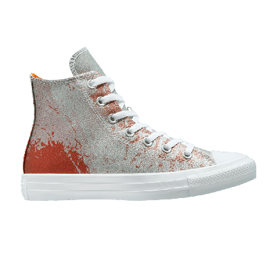 Pre-owned Converse Wmns Chuck Taylor All Star High 'hybrid Shine - Gradient Fire Pit' In Orange
