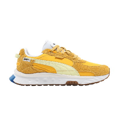 Pre-owned Puma Wild Rider 'mineral Yellow'