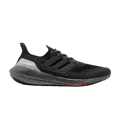 Pre-owned Adidas Originals Ultraboost 21 'carbon Solar Red' In Grey