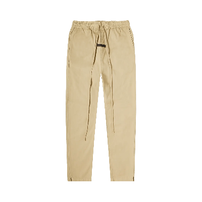 Pre-owned Essentials Fear Of God  Twill Pants 'khaki' In Brown