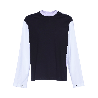 Pre-owned Marni Long-sleeve T-shirt 'black/light Lilac/lily White'