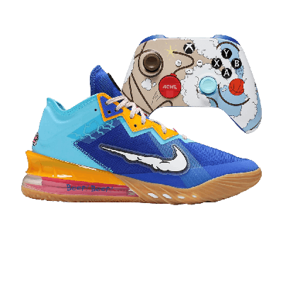 Pre-owned Nike Xbox X Space Jam X Lebron 18 Low 'wile E. X Roadrunner' Special Box In Multi-color