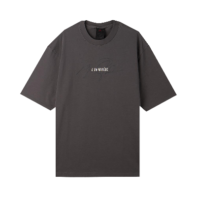 Pre-owned Air Jordan X A Ma Maniére Short-sleeve T-shirt 'fog/light Cream' In Grey