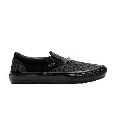 Pre-owned Vans Cher Strauberry X Skate Slip-on 'cheetah' In Black