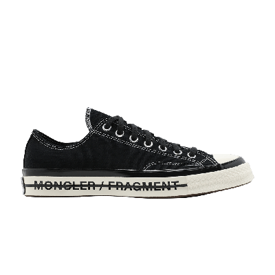 Pre-owned Converse Fragment Design X Moncler X Chuck 70 Low 'black'