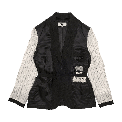 Pre-owned Mm6 Maison Margiela Reversible Suit Jacket 'black'
