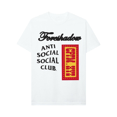 Pre-owned Anti Social Social Club X Cactus Plant Flea Market Tee 'white'