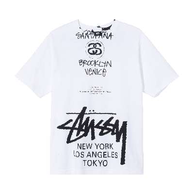Pre-owned Stussy X Takahiro Miyashita The Soloist World Tour Collection T-shirt 'white'