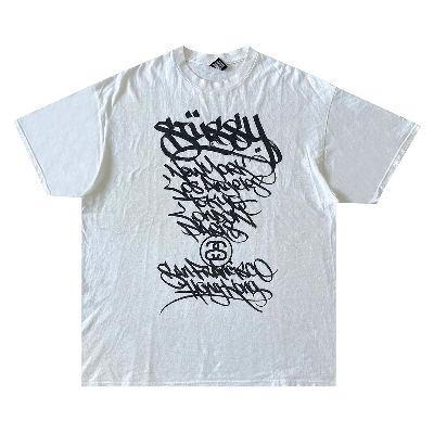 Pre-owned Stussy X Ease World Tour Tee 'white'
