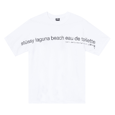 Pre-owned Stussy X Comme Des Garçons Laguna Beach T-shirt 'white'