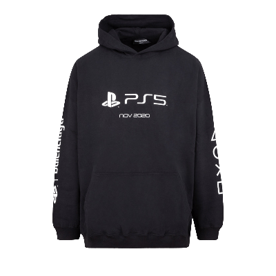 Pre-owned Balenciaga Playstation Boxy Hoodie 'black'