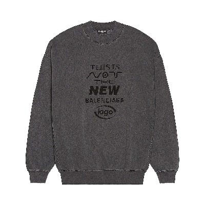 Pre-owned Balenciaga Crewneck 'black/black'