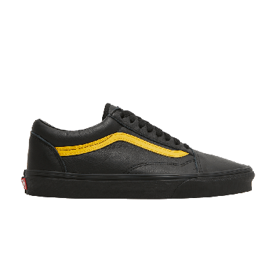 Pre-owned Vans Old Skool 'leather Pop - Black Lemon Chrome'