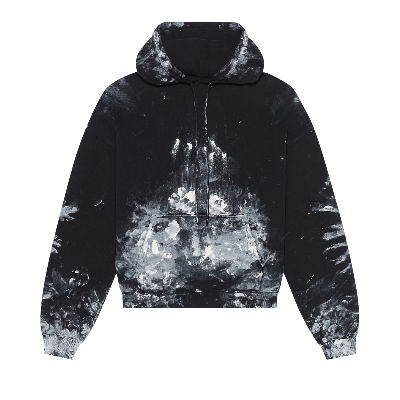 Pre-owned Balenciaga Painter Fitted Hoodie 'black/white'