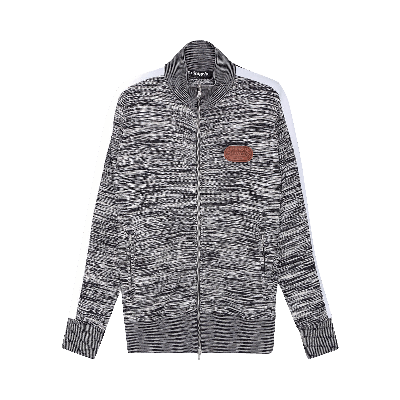Pre-owned Palm Angels X Missoni Knitted Track Jacket 'melange Grey'