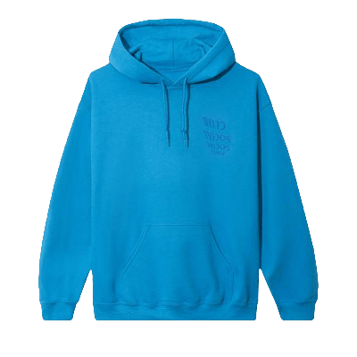 Pre-owned Anti Social Social Club After I Met You Hoodie 'blue'