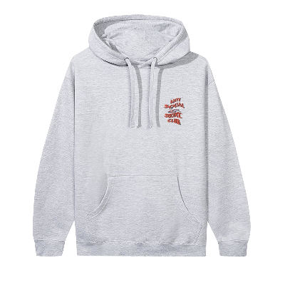 Pre-owned Anti Social Social Club Hawaii Hoodie 'grey'