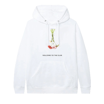 Pre-owned Anti Social Social Club Hello Goodbye Hoodie 'white'