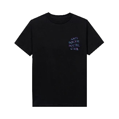 Pre-owned Anti Social Social Club Kiss The Wall Tee 'black'