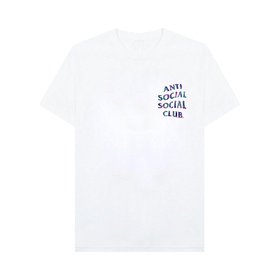 Pre-owned Anti Social Social Club Kiss The Wall Tee 'white'
