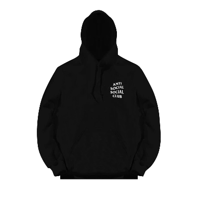 Pre-owned Anti Social Social Club Mind Games Hoodie 'black'