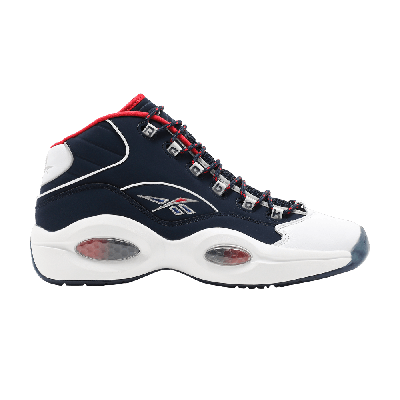 Pre-owned Reebok Question Mid 'usa' In Blue