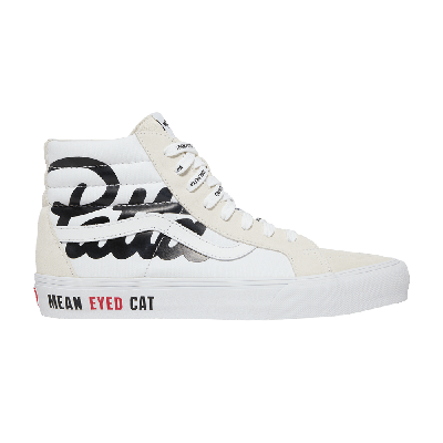 Pre-owned Vans Patta X Vault Sk8-hi Reissue Vlt Lx 'mean Eyed Cat - White'