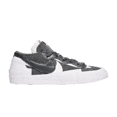 Pre-owned Nike Sacai X Blazer Low 'iron Grey'
