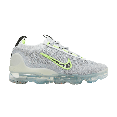 Pre-owned Nike Air Vapormax 2021 Flyknit 'logo Pack - Wolf Grey Volt'