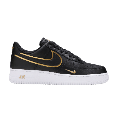 Pre-owned Nike Air Force 1 '07 Lv8 'metallic Swoosh Pack - Black'