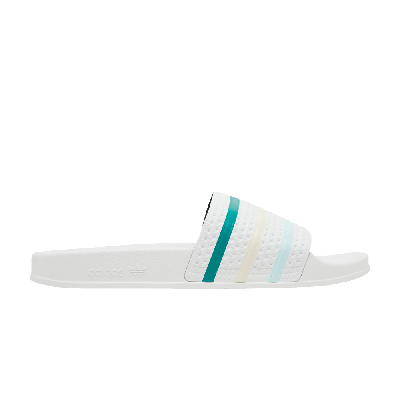 Pre-owned Adidas Originals Adilette Slide 'white Halo Mint'