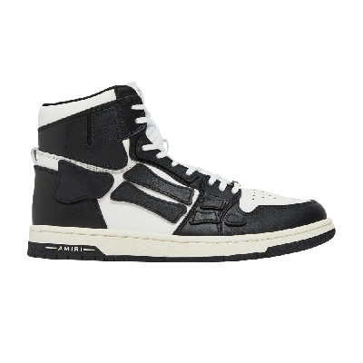 Pre-owned Amiri Skel Top High 'white Black'