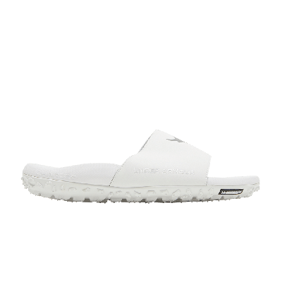 Pre-owned Under Armour Project Rock Slides 'white'