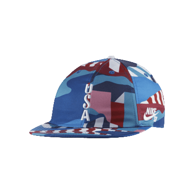 Pre-owned Nike Sb X Parra Usa Federation Kit Skate Cap 'brave Blue/white'