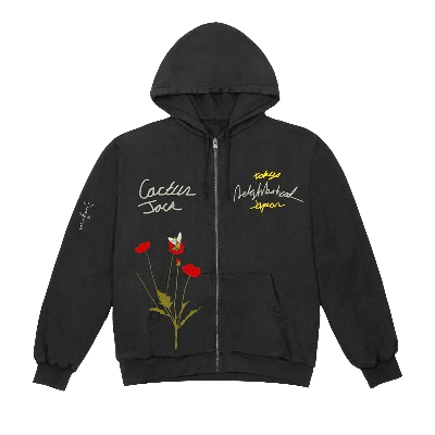 Pre-owned Cactus Jack By Travis Scott X Neighborhood Carousel Hoodie 'black'