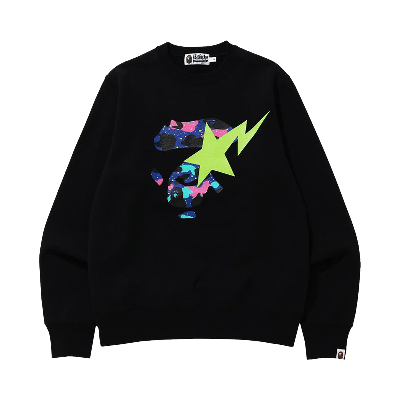 Pre-owned Bape X Kid Cudi Crew Neck 'black'