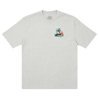 Pre-owned Palace Tri-flag T-shirt 'grey Marl'