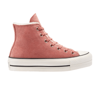 Pre-owned Converse Wmns Chuck Taylor All Star Lift High 'brick Rose' In Pink