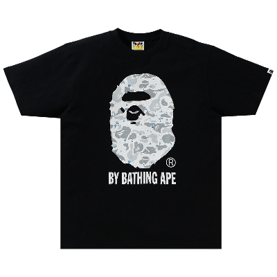 Pre-owned Bape Space Camo By Bathing Ape Tee 'black'